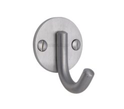 Heritage Brass Modern Single Robe Hook (52Mm Height), Satin Chrome