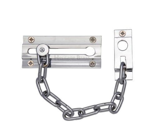 Heritage Brass Door Chain (100Mm), Polished Chrome