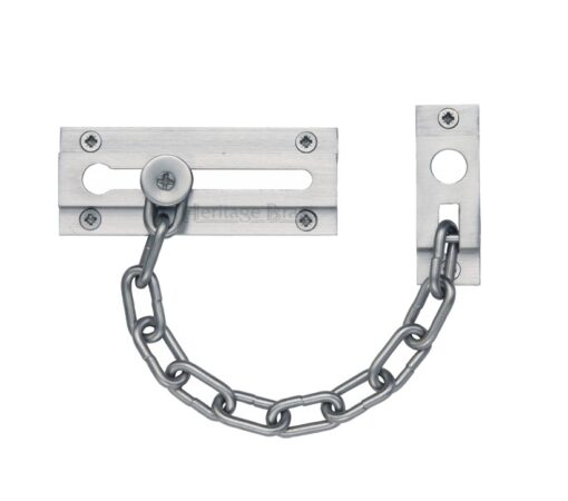 Heritage Brass Door Chain (100Mm), Satin Chrome