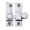 Heritage Brass Hook Plate Sash Fastener (69Mm X 20Mm), Polished Chrome