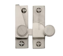 Heritage Brass Hook Plate Sash Fastener (69Mm X 20Mm), Satin Nickel