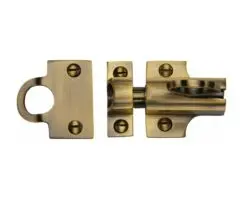 Heritage Brass Fanlight Catch With Ring Pull, Antique Brass -