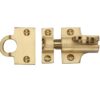 Heritage Brass Fanlight Catch With Ring Pull, Satin Brass -