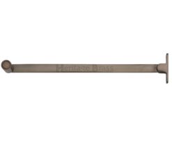 Heritage Brass Roller Arm Design Castement Stay (6" Or 10"), Matt Bronze