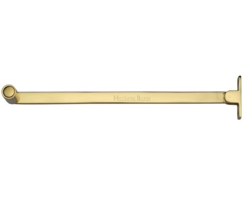 Heritage Brass Roller Arm Design Castement Stay (6" Or 10"), Polished Brass