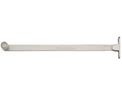 Heritage Brass Roller Arm Design Castement Stay (6" Or 10"), Satin Nickel -