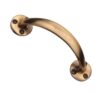 Heritage Brass Curved Bow Pull Handle, Antique Brass