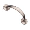 Heritage Brass Curved Bow Pull Handle, Satin Nicke