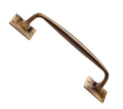 Heritage Brass Cranked Pull Handle, Antique Brass