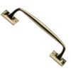 Heritage Brass Cranked Pull Handle, Polished Brass