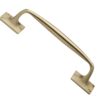 Heritage Brass Cranked Pull Handle, Satin Brass -