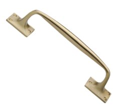 Heritage Brass Cranked Pull Handle, Satin Brass -