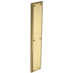 Heritage Brass Large Raised Finger Plate, Polished Brass