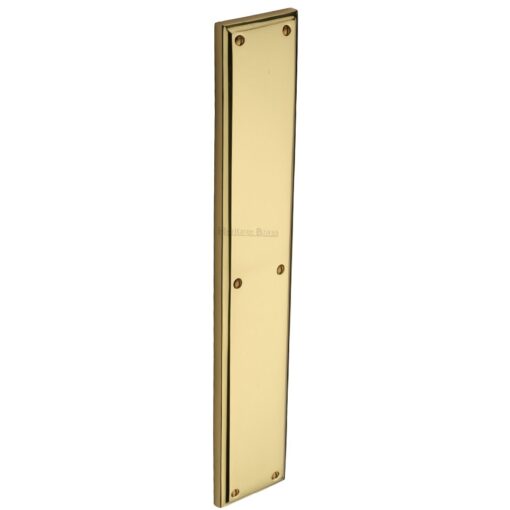 Heritage Brass Large Raised Finger Plate, Polished Brass