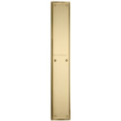 Heritage Brass Large Raised Finger Plate, Satin Brass