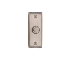 Heritage Brass Oblong Bell Push (83Mm X 33Mm), Satin Nickel