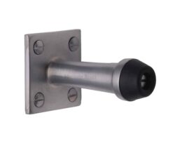 Heritage Brass Wall Mounted Door Stop (64Mm Or 76Mm), Satin Chrome