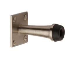 Heritage Brass Wall Mounted Door Stop (64Mm Or 76Mm), Satin Nickel -