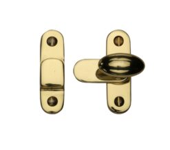 Heritage Brass Cabinet Hook & Plate Showcase Fastener, Polished Brass