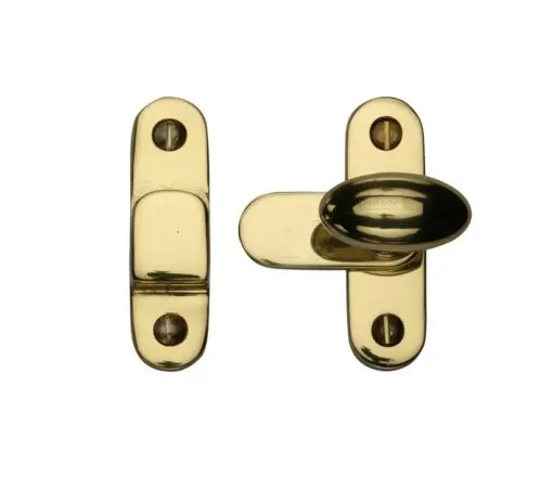 Heritage Brass Cabinet Hook & Plate Showcase Fastener, Polished Brass