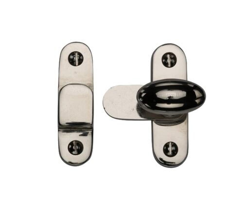 Heritage Brass Cabinet Hook & Plate Showcase Fastener, Polished Nickel