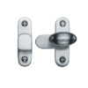 Heritage Brass Cabinet Hook & Plate Showcase Fastener, Satin Chrome