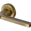 Heritage Brass Bellagio Antique Brass Door Handles On Round Rose