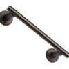 Heritage Brass Pull Handle On Rose, Matt Bronze -