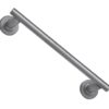 Heritage Brass Pull Handle On Rose, Satin Chrome -