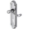 Heritage Brass Meridian Polished Chrome Door Handles (Sold In Pairs)