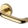 Heritage Brass Harmony Polished Brass Door Handles On Round Rose (Sold In Pairs)