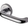 Heritage Brass Harmony Polished Chrome Door Handles On Round Rose(Sold In Pairs)