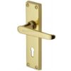 Heritage Brass Victoria Polished Brass Door Handles (Sold In Pairs)