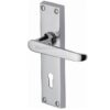 Heritage Brass Victoria Polished Chrome Door Handles (Sold In Pairs)