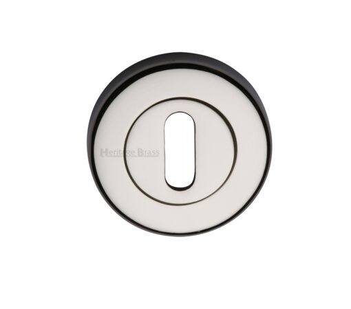 Heritage Brass Standard Key Escutcheon, Polished Nickel