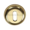 Heritage Brass Standard Key Escutcheon, Polished Brass