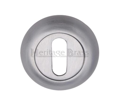 Heritage Brass Standard Key Escutcheon, Satin Chrome