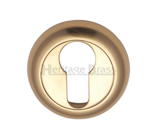 Heritage Brass Euro Profile Key Escutcheon, Polished Brass