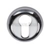 Heritage Brass Euro Profile Key Escutcheon, Polished Chrome