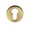 Heritage Brass Euro Profile Key Escutcheon, Antique Brass