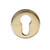 Heritage Brass Euro Profile Key Escutcheon, Polished Brass