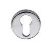 Heritage Brass Euro Profile Key Escutcheon, Polished Chrome