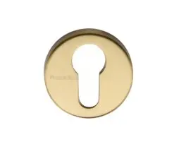 Heritage Brass Euro Profile Key Escutcheon, Satin Brass