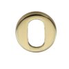 Heritage Brass Oval Key Escutcheon, Polished Brass