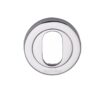 Heritage Brass Oval Profile Key Escutcheon, Polished Chrome