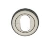 Heritage Brass Oval Profile Key Escutcheon, Polished Nickel