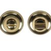 Heritage Brass Round 48Mm Diameter Turn & Release, Polished Brass