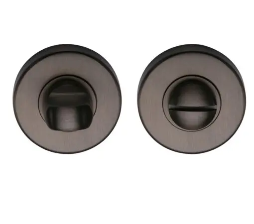 Heritage Brass Round 46Mm Diameter Turn & Release, Matt Bronze