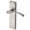 Heritage Brass Sophia Satin Nickel Door Handles (Sold In Pairs)