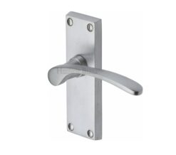 Heritage Brass Sophia Short Satin Chrome Door Handles (Sold In Pairs)